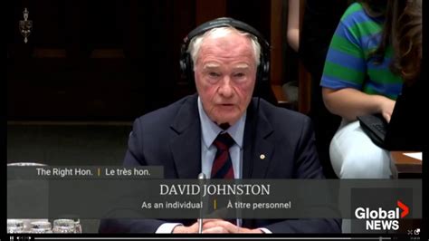 David Johnston resigning as special rapporteur amid controversy
